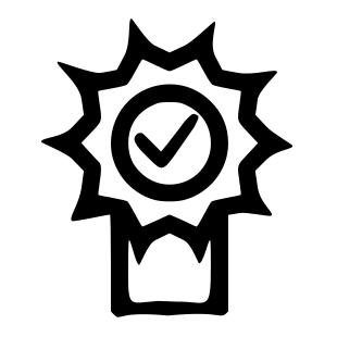 badge quality number one trophy